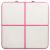 Saltea gimnastică gonflabilă cu pompă roz 200x200x20 cm PVC GartenMobel Dekor