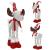 Figurina Craciun, Ren, picioare telescopice, iluminare LED, 61cm Household NewTrend
