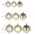 Set globuri de Craciun, 30 bucati, 3 modele, 4/5/6cm, auriu Household NewTrend