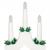 Lumanari decorative de Craciun, stand de lemn, 7 becuri tip LED, culoare alba Household NewTrend