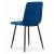 Set 4 scaune bucatarie/living, Kara, catifea, metal, bleumarin si negru, 44.5x50.5x87 cm GartenVIP DiyLine