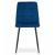 Set 4 scaune bucatarie/living, Kara, catifea, metal, bleumarin si negru, 44.5x50.5x87 cm GartenVIP DiyLine