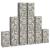Set gabioane, 6 buc., sârmă galvanizată  GartenMobel Dekor