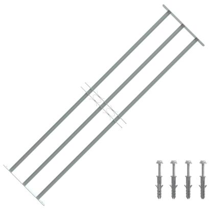 Grilaj de siguranță pentru ferestre cu 3 bare transversale 1000-1500mm GartenMobel Dekor