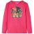 Tricou pentru copii cu mâneci lungi, roz aprins, 92 GartenMobel Dekor