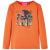 Tricou pentru copii cu mâneci lungi, portocaliu ars, 116 GartenMobel Dekor