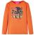 Tricou pentru copii cu mâneci lungi, portocaliu ars, 128 GartenMobel Dekor