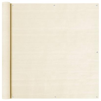 Paravan pentru balcon, crem, 120 x 300 cm, HDPE GartenMobel Dekor