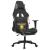 Scaun de gaming cu masaj/suport picioare, negru / taupe, textil GartenMobel Dekor
