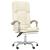 Fotoliu de birou rabatabil cu masaj, crem, piele ecologică GartenMobel Dekor
