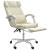 Fotoliu de birou rabatabil cu masaj, crem, piele ecologică GartenMobel Dekor