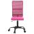 Scaun de birou reglabil în înălțime, roz, plasă și textil GartenMobel Dekor