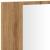 Dulap cu oglindă & LED stejar artizanal 90x12x45 cm lemn GartenMobel Dekor
