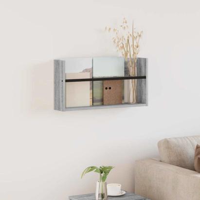 Raft pentru reviste Gri Sonoma 60 x 12 x 30 cm Lemn compozit GartenMobel Dekor