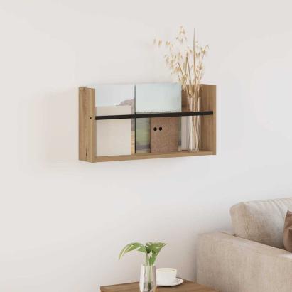 Raft pentru reviste cu raft Stejar Artizanal 60 x 12 x 30 cm GartenMobel Dekor