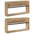 Raft pentru reviste 2 pcs Stejar Artizanal 60 x 12 x 30 cm GartenMobel Dekor