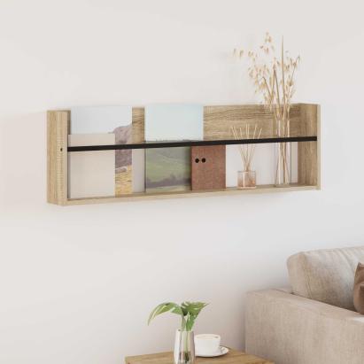 Raft pentru reviste cu raft Stejar Sonoma 100 x 12 x 30 cm GartenMobel Dekor