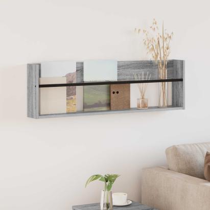 Raft pentru reviste Gri Sonoma 100 x 12 x 30 cm Lemn compozit GartenMobel Dekor