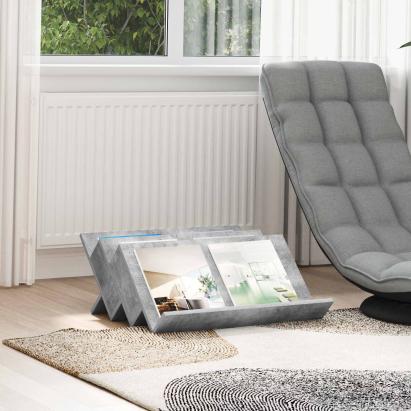 Dulap lateral Gri din beton 65 x 57,5 x 42 cm Lemn compozit GartenMobel Dekor