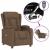 Fotoliu de masaj electric, maro, material textil GartenMobel Dekor