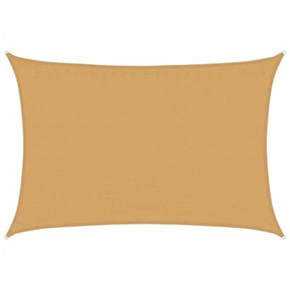 Pânză parasolar nisipiu dreptunghiular 3,5x4,5m HDPE 160 g/m² GartenMobel Dekor