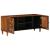 Cabinet TV cu ușă castan 105 x 33,5 x 46 cm Lemn de mango solid GartenMobel Dekor