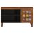 Cabinet TV cu ușă castan 80 x 31,5 x 46 cm Lemn de mango solid GartenMobel Dekor