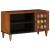 Cabinet TV cu ușă castan 80 x 31,5 x 46 cm Lemn de mango solid GartenMobel Dekor