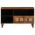Cabinet TV cu raft castan 80 x 33,5 x 46 cm Lemn de mango solid GartenMobel Dekor