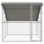 Cușcă pentru câini cu depozitare Argintiu 2 x 2 x 2 m Oțel GartenMobel Dekor