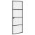 Ușă Interioară Neagră 76x201,5 cm din Sticlă Termoizolantă și Aluminiu Subțire GartenMobel Dekor