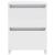 Noptieră, alb extralucios, 30x30x40 cm, lemn prelucrat GartenMobel Dekor
