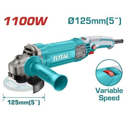 TOTAL - POLIZOR UNGHIULAR - 125MM - 1100W PowerTool TopQuality