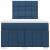 Pat box spring cu saltea, albastru, 120x200 cm, textil GartenMobel Dekor