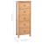 Comodă înaltă cu sertare, 45x32x110 cm, lemn masiv stejar GartenMobel Dekor