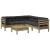 Set canapele de grădină cu perne, 6 piese, lemn de pin tratat GartenMobel Dekor