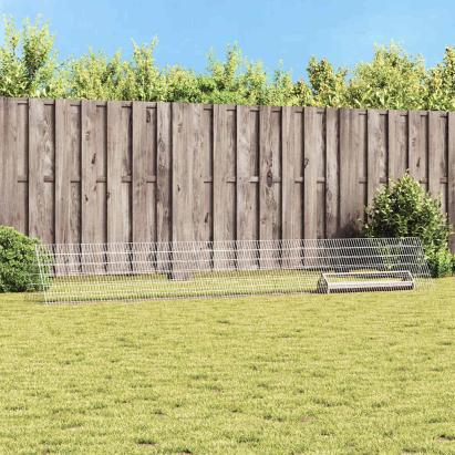 Cușcă pentru pui Argintiu 430 x 55 x 55 cm Oțel Galvanizat GartenMobel Dekor