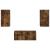 Set comodă TV Pe perete 2 pcs Stejar fumuriu Lemn compozit GartenMobel Dekor