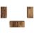 Set comodă TV Pe perete 2 pcs Lemn vechi Lemn compozit GartenMobel Dekor