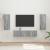 Set comodă TV Pe perete 2 pcs Gri Sonoma Lemn compozit GartenMobel Dekor
