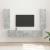 Set comodă TV Pe perete 3 pcs Gri din beton Lemn compozit GartenMobel Dekor