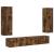Set comodă TV Pe perete 3 pcs Stejar fumuriu Lemn compozit GartenMobel Dekor