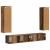 Set comodă TV Pe perete 3 pcs Lemn vechi Lemn compozit GartenMobel Dekor