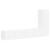 Set comodă TV Pe perete 2 pcs Alb Lemn compozit GartenMobel Dekor