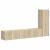 Set comodă TV Pe perete 2 pcs Stejar Sonoma Lemn compozit GartenMobel Dekor