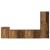 Set comodă TV Pe perete 4 pcs Lemn vechi Lemn compozit GartenMobel Dekor