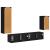 Set comodă TV Pe perete 3 pcs Negru Lemn compozit GartenMobel Dekor