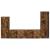 Set comodă TV Pe perete 4 pcs Stejar fumuriu Lemn compozit GartenMobel Dekor