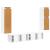 Set comodă TV Pe perete 4 pcs Alb Lemn compozit GartenMobel Dekor