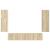 Set comodă TV Pe perete 4 pcs Stejar Sonoma Lemn compozit GartenMobel Dekor